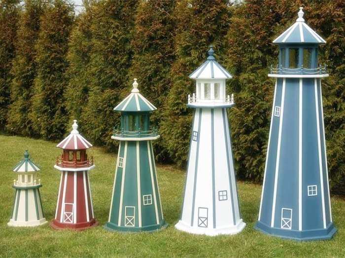 Wooden Lighthouse Standard Custom Color